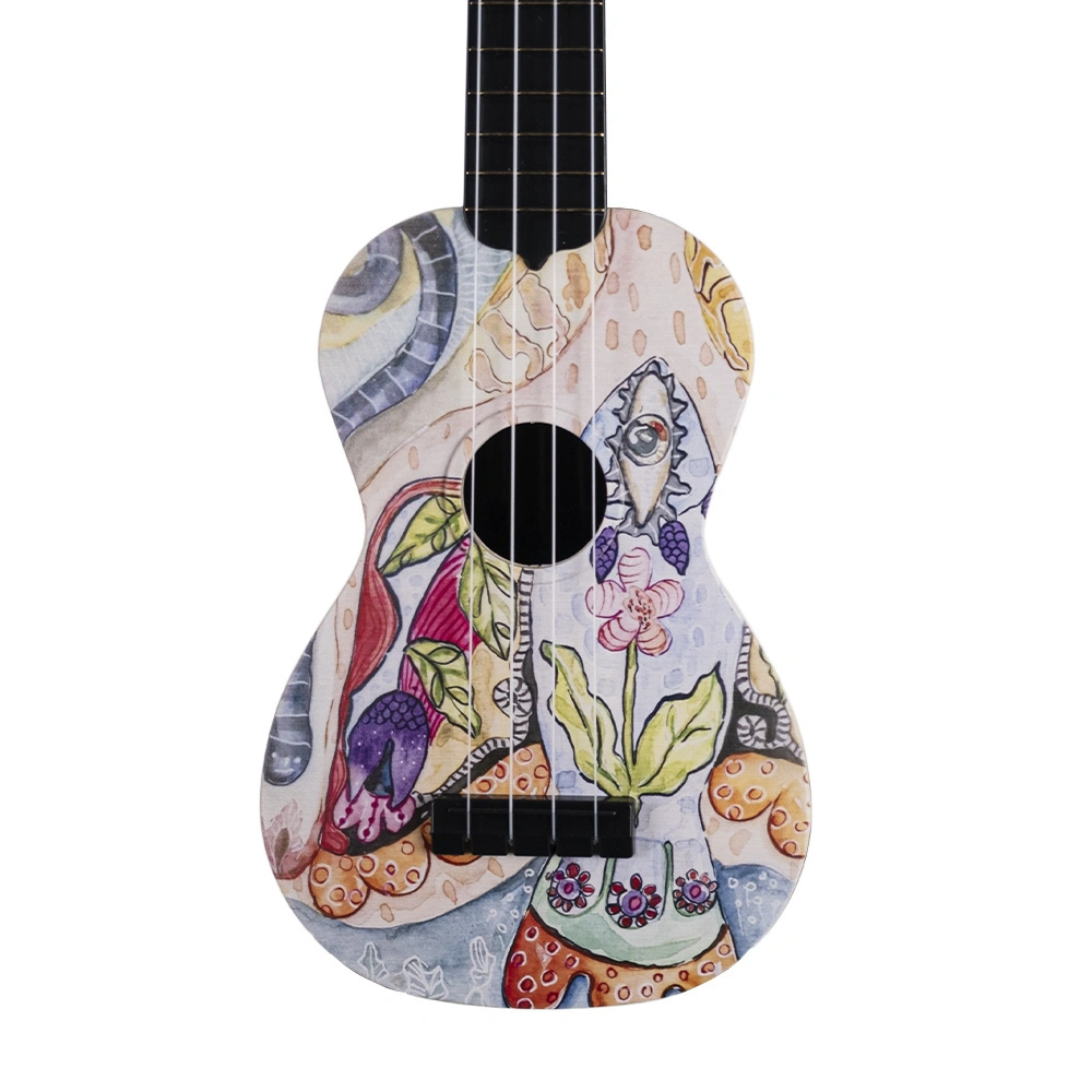 Hawaiian  Balık Desenli Soprano Ukulele