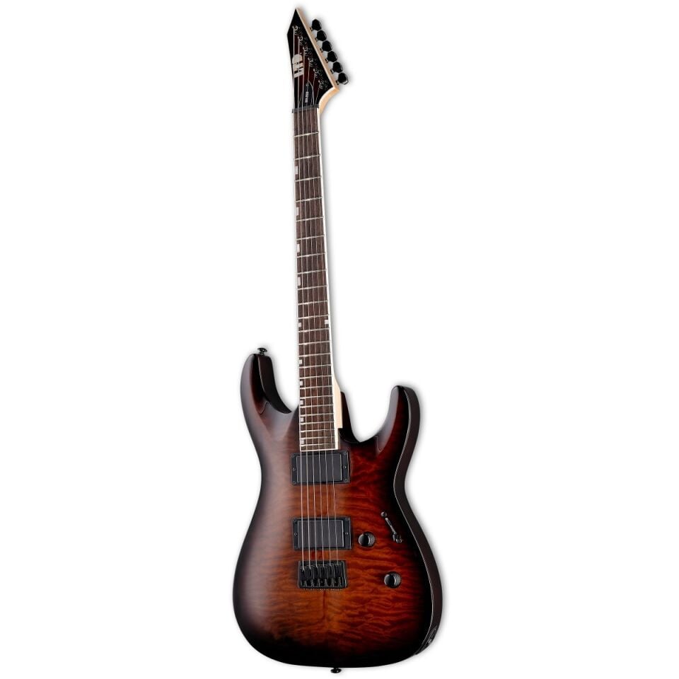 ESP LTD LMH200HTQMDBSB MH-200 Dark Brown Sunburst Elektro Gitar
