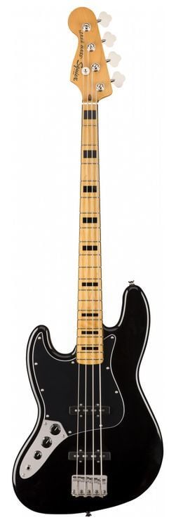 Squier Classic Vibe 70s Jazz Bass Solak Akcaagac Klavye Black Solak Bas Gitar