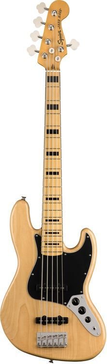 Squier Classic Vibe 70s Jazz Bass V Akcaagac Klavye Natural Bas Gitar