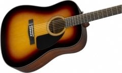 Fender CD-60 Dreadnaught Ceviz Klavye Sunburst Akustik Gitar