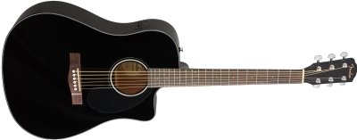 Fender CD-60SCE Ceviz Klavye Black Elektro Akustik Gitar,Fender CD