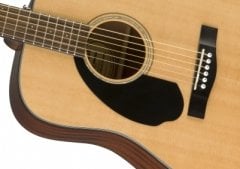Fender CD-60S Left-Hand Gülağacı Klavye Natural Solak Akustik Gitar