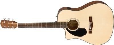 Fender CD-60SCE Left-Hand Ceviz Klavye NAT Solak Elektro Akustik Gitar