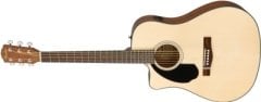 Fender CD-60SCE Left-Hand Ceviz Klavye NAT Solak Elektro Akustik Gitar