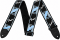 Fender 2'' Monogrammed Askı Black/Light Grey/Blue
