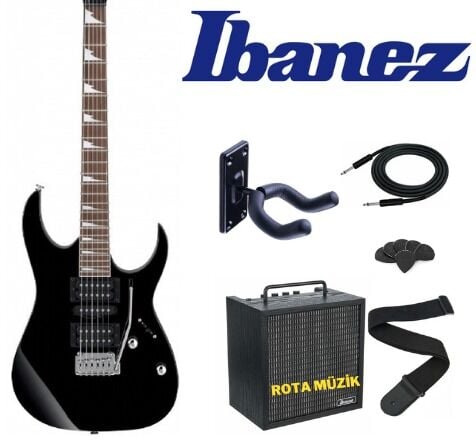 IBANEZ GRG170DX-BKN GIO RG Serisi Black Night Elektro Gitar Set