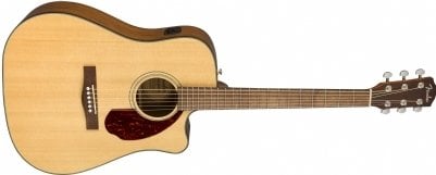 Fender CD-140SCE Dreadnought Ceviz Klavye Hard Case Dahil Natural Elektro Akustik Gitar