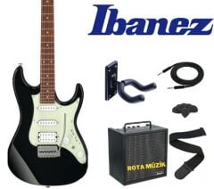 IBANEZ AZES40-BK HSS Trem Black Elektro Gitar Set