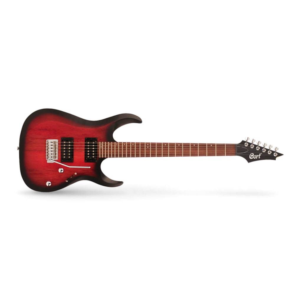 CORT X100 OPBB ELEKTRO GİTAR OPEN PORE BLACK CHERRY BURST