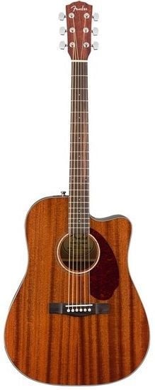 Fender CD-140SCE Dreadnought Ceviz Klavye All-Mahogany Case Dahil Elektro Akustik Gitar