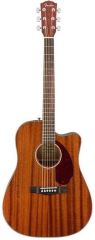 Fender CD-140SCE Dreadnought Ceviz Klavye All-Mahogany Case Dahil Elektro Akustik Gitar