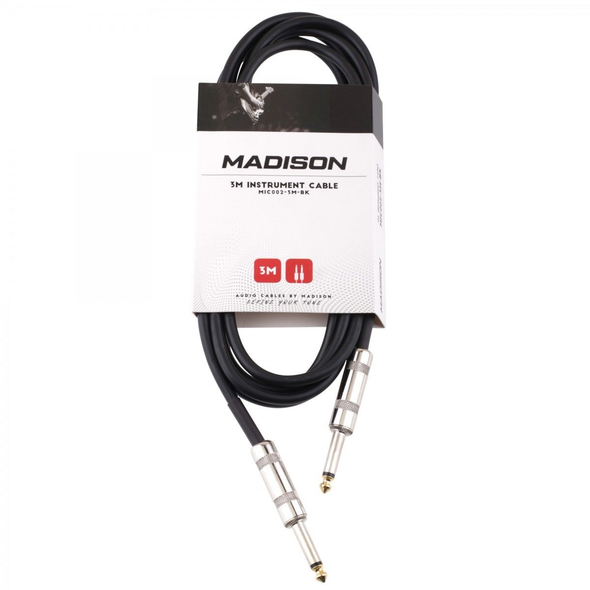 Madison MIC002-3M-BK Jack  Gitar Kablosu 3 Metre- SİYAH