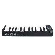 M-VAVE SMK-25 MINI 25 Tuşlu Kablosuz Şarjlı MIDI Klavye (Siyah)