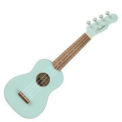 Fender Venice Ceviz Klavye Daphne Blue Soprano Ukulele