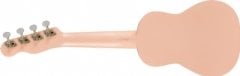 Fender Venice Soprano Ceviz Klavye Shell Pink Ukulele