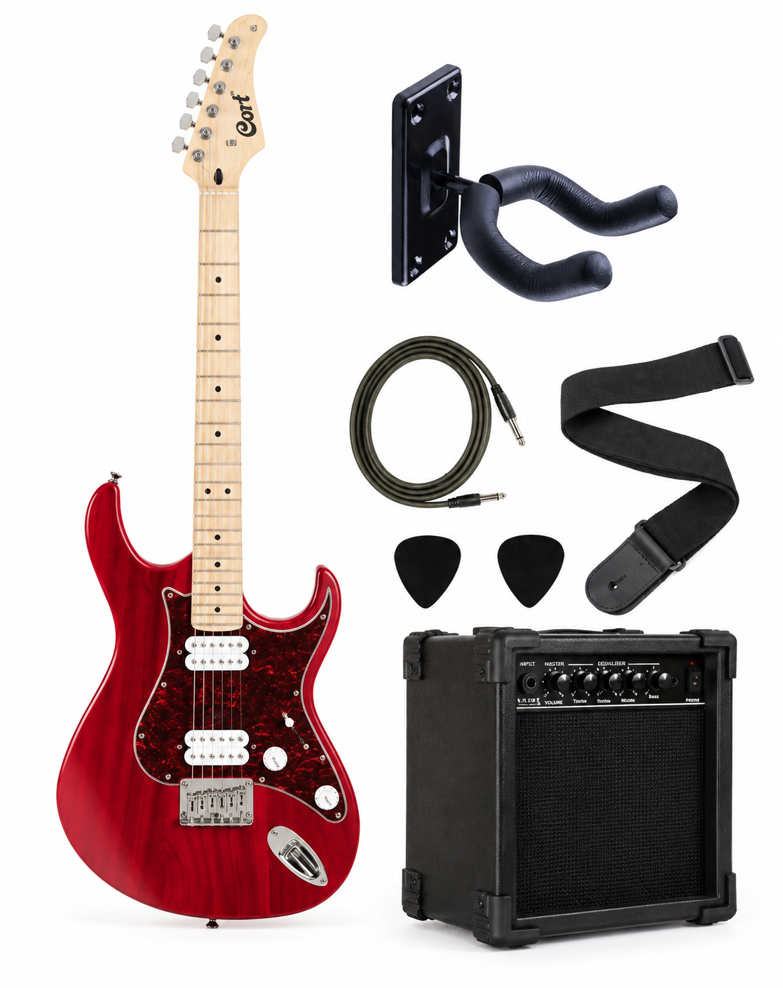 Cort G100HHOPBC Elektro Gitar Seti - Hightone HT-10 Amfi Dahil Paket
