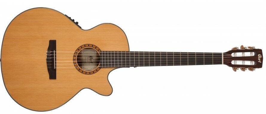 Cort Cec7-Nat Elektro Klasik Gitar