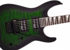 Jackson JS Series Dinky Arch Top JS32Q DKA Amaranth Klavye Transparent Green Burst Elektro Gitar
