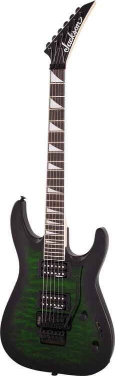 Jackson JS Series Dinky Arch Top JS32Q DKA Amaranth Klavye Transparent Green Burst Elektro Gitar