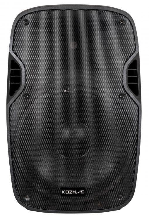 Kozmos KPA-2915AUS-CB 15-İnç 2 Yollu Hoparlör - Bluetooth / USB / LCD Ekranlı / SD Kart / 2 x Telsiz Mikrofon