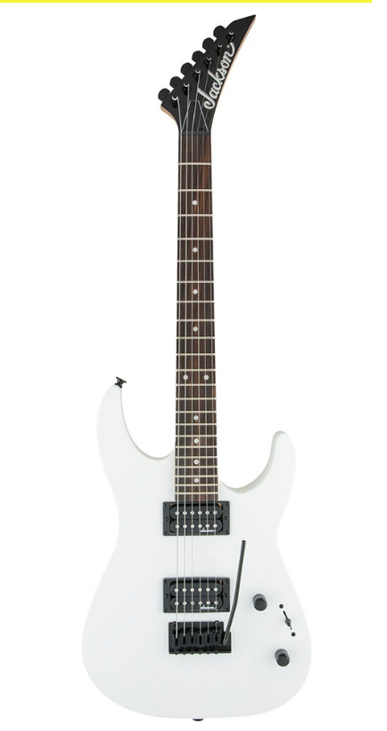 JACKSON JS11 DİNKY 2-POİNT GLOSS WHİTE ELEKTRO GİTAR