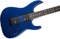 Jackson JS11 Dinky 2-Point Tremolo Amaranth Klavye Metallic Blue Elektro Gitar