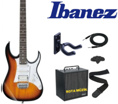 IBANEZ GRG140-SB GIO Serisi Sunburst Elektro Gitar Set