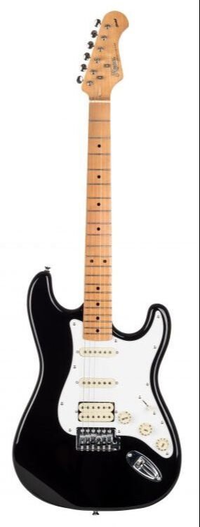 Kozmos KST-57HSS-GMN-BK 57 HSS Akçaağaç Klavye Siyah Elektro Gitar