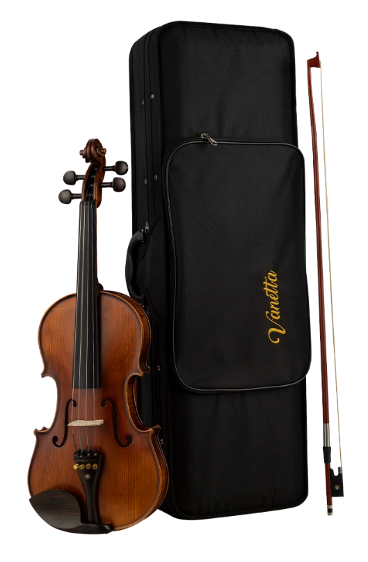 VANETTA VL-3 / 4/4 Masif Ağaç Keman (Abanoz Kulak ve Aksam )