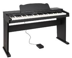 KOZMOS KKP-161BK Mat Siyah Dijital Duvar Tipi Çocuk Piyanosu