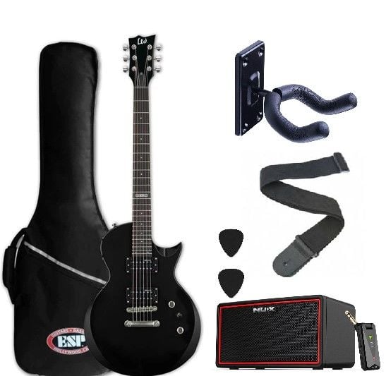 ESP LTD EC-10 Kit Siyah Elektro Gitar Set