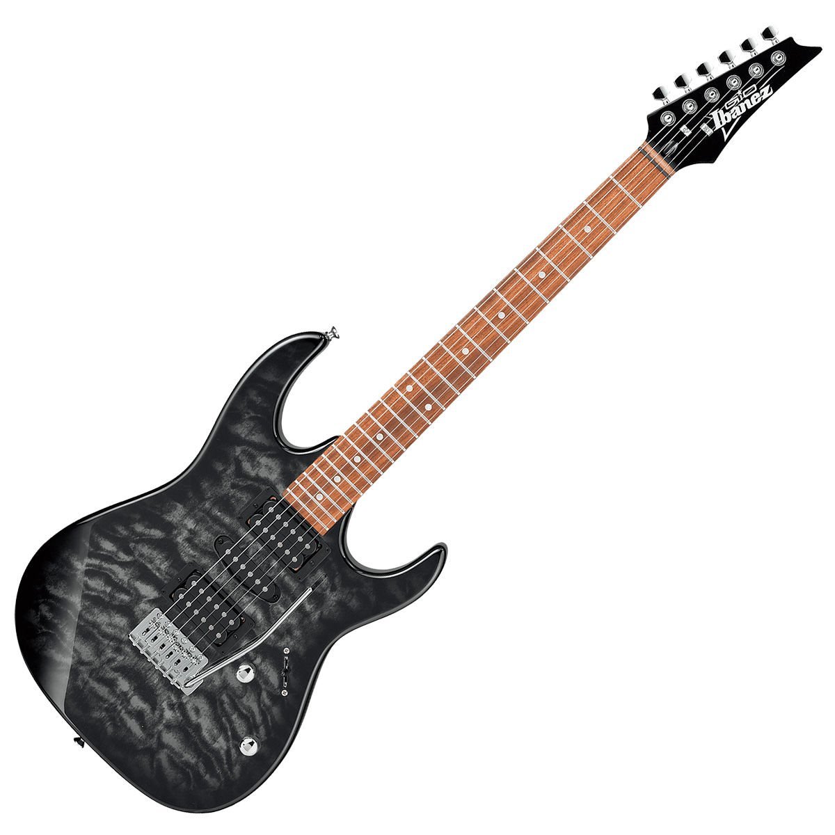 Ibanez GRX70QA TKS エレキギター Ibanez GRX70QA-TKS Transparent Black Sunburst Elektro Gitar,Ibanez