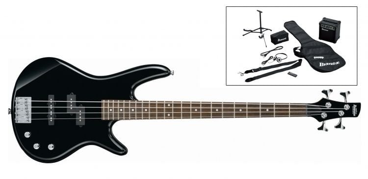 IBANEZ IJSR190U-BK Siyah 4 Telli Elektro Bas Gitar Seti