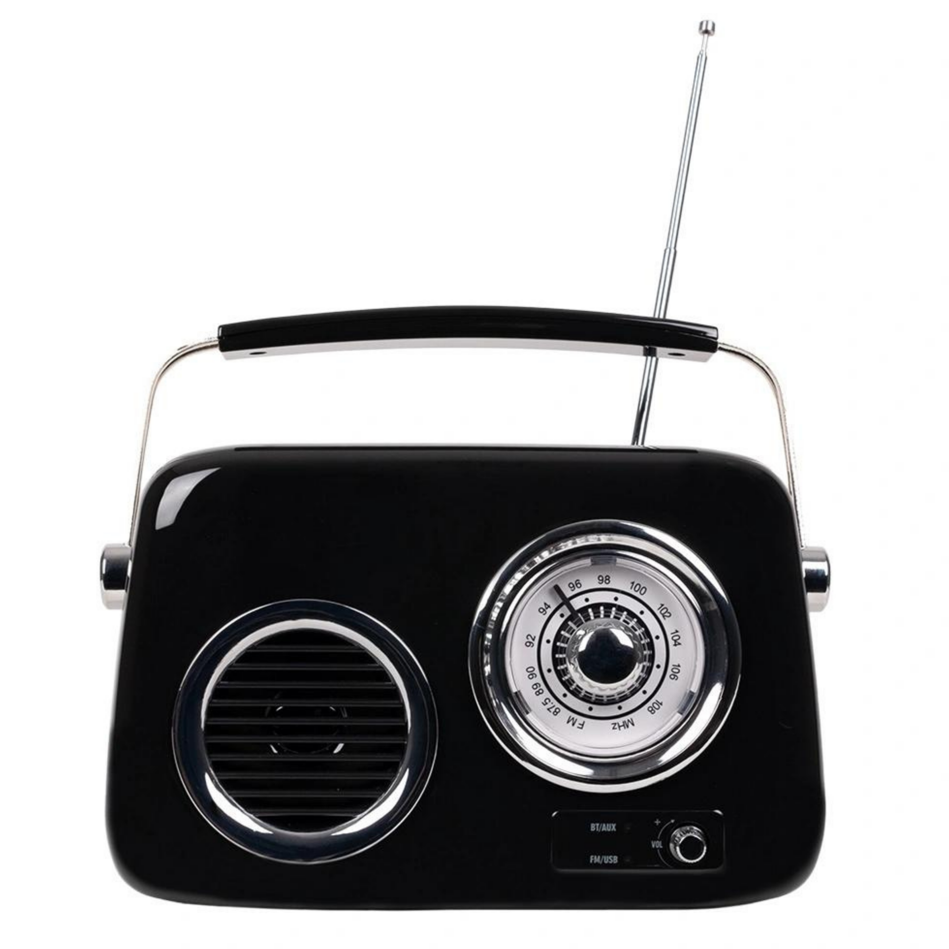 KOZMOS FB-R302-BK Siyah Retro Radyo ve Bluetooth Hoparlör