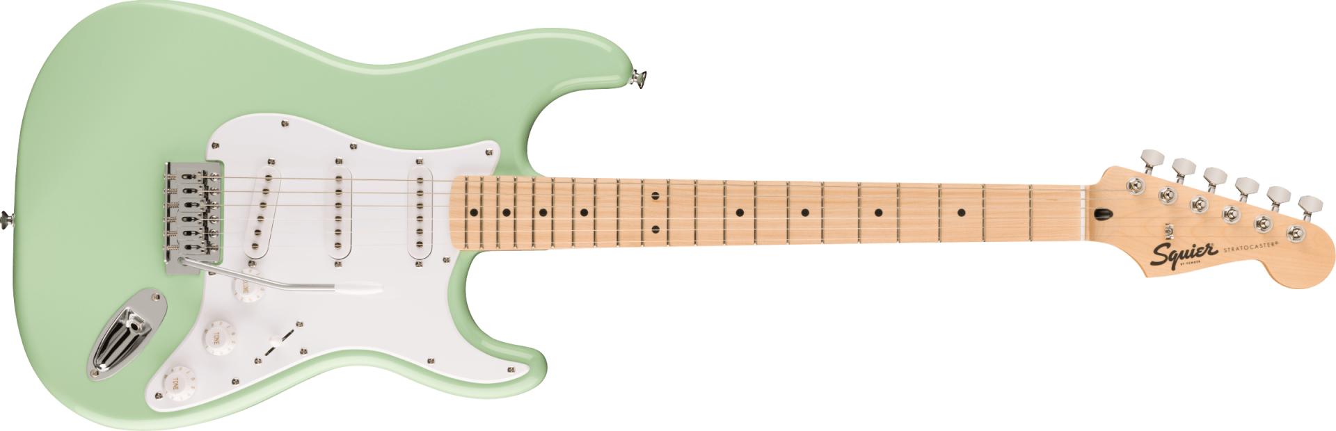 Squier FSR Sonic Stratocaster Akçaağaç Klavye WPG Surf Green Elektro Gitar