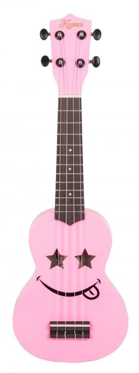 KOZMOS KUK-101-PNK Emoji Pembe Soprano Ukulele (Çantalı)