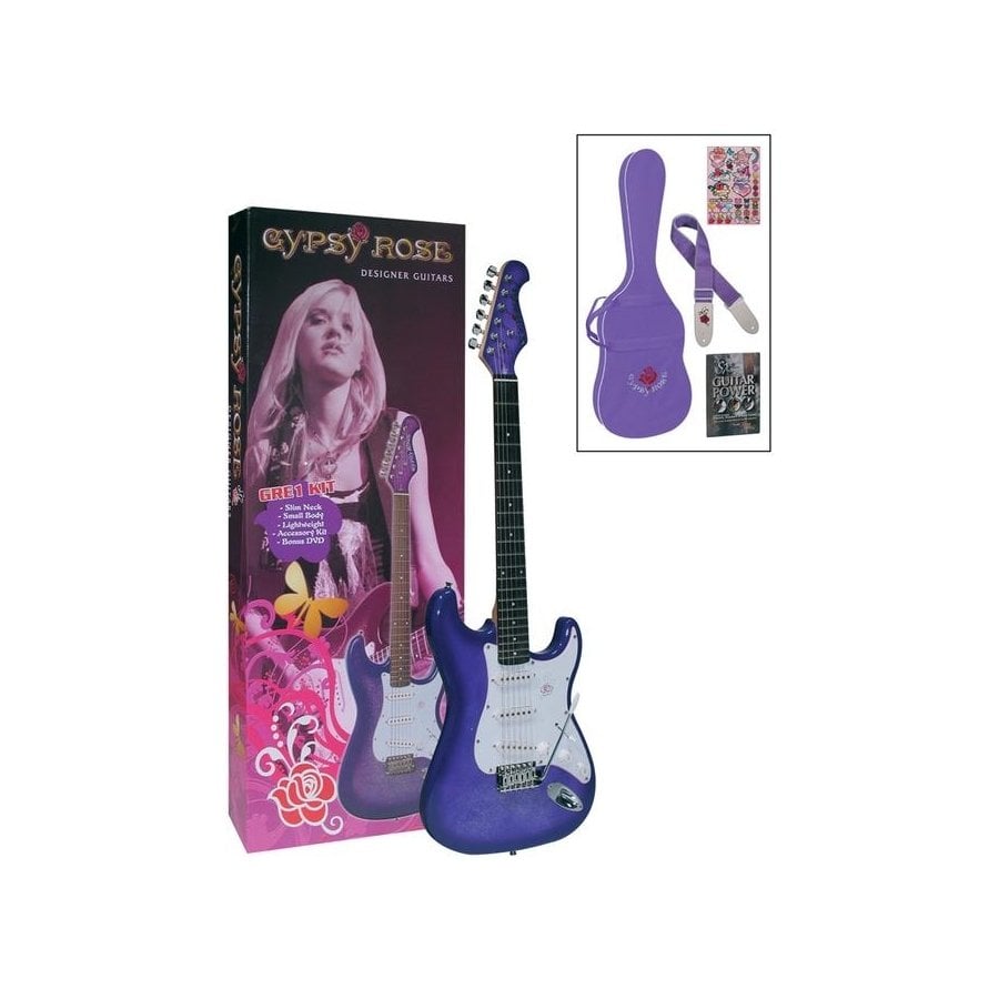 Valencıa GRE1KCPP Elektro Gitar Gypsy Rose Set