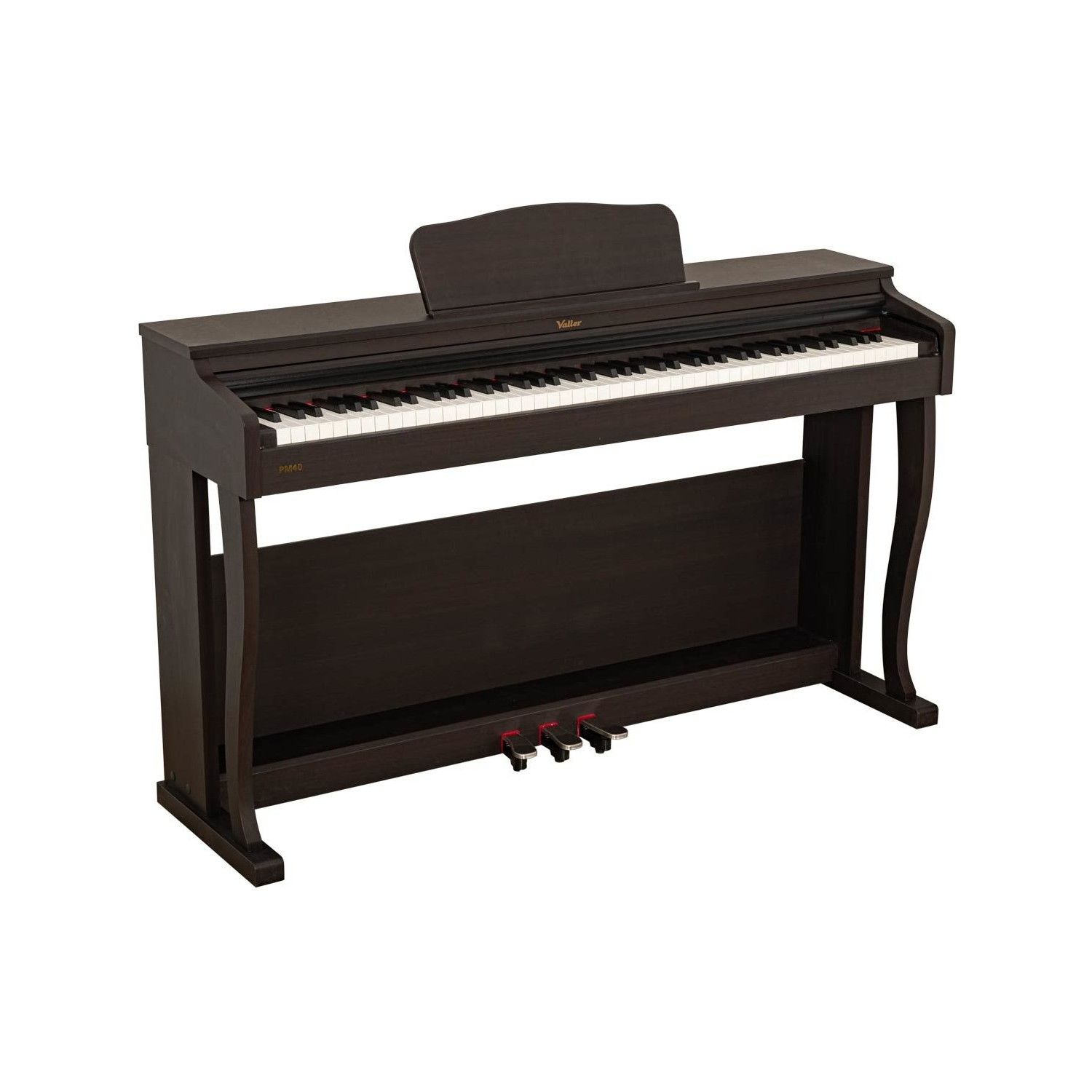 Valler PM40 Tuş Hassasiyetli USB Bağlantılı Rosewood Dijital Piyano