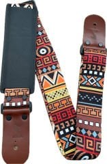 Medusa Savanna Kahve Deri Uçlu Omuz Korumalı Bass ve  Gitar Askısı