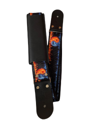 Pyro Aqua Omuz Korumalı Ayarlanabilir Deri Uçlu Gitar Askısı