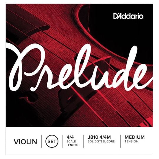 D'Addario J810 4/4M Prelude Keman Tel Seti