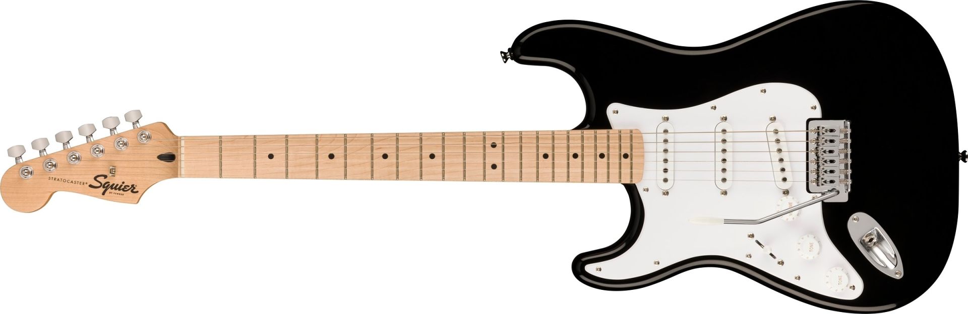 Squier Sonic Stratocaster LH Akçaağaç Klavye Black Solak Elektro