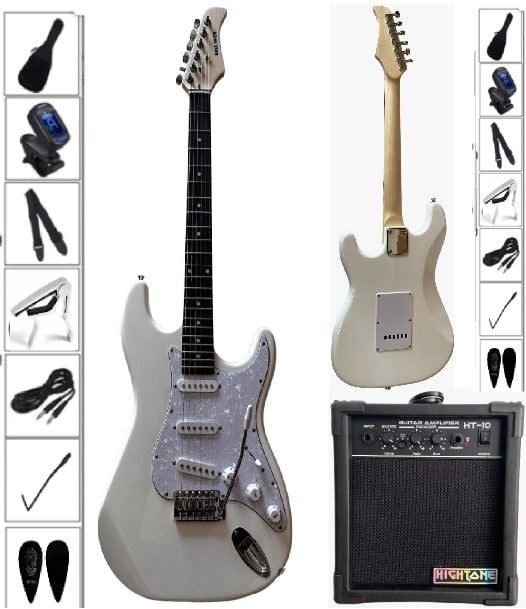 Rock Viper Venom20-WH SSS Beyaz Elektro Gitar Seti 2