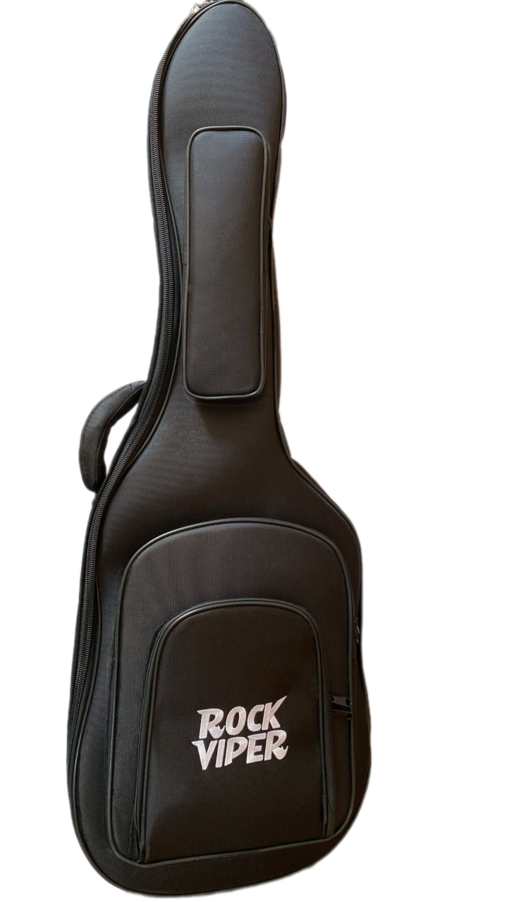 Rock Viper Siyah Profesyonel Kalın Pedli Elektro Gitar Kılıfı