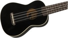 Fender Venice Soprano Ceviz Klavye Siyah Ukulele