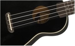 Fender Venice Soprano Ceviz Klavye Siyah Ukulele