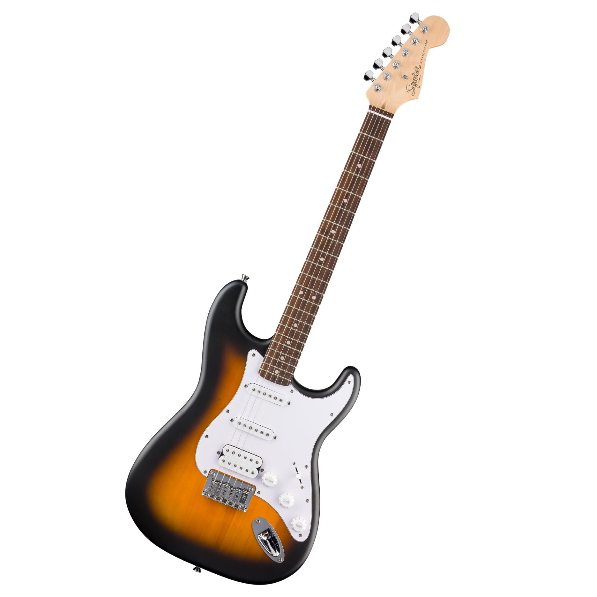 Squier Debut Stratocaster HSS Sabit Köprü Laurel  Klavye 2 Ton Sunburst Elektro Gitar