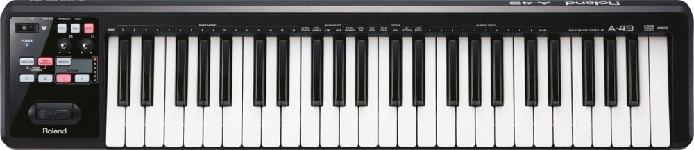 ROLAND A-49-BK (Siyah) Midi Keyboard Controller