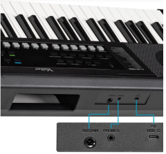 Valler RA61 Led Ekranlı 5 Oktav Tuş Hassasiyetli Org